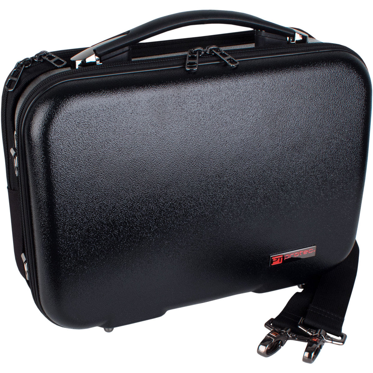 ProTec Clarinet Case, Bb - ZIP, With Detachable Music Pocket (Black)