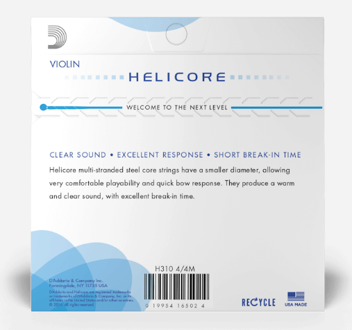 D'Addario Helicore Violin String Set - Medium