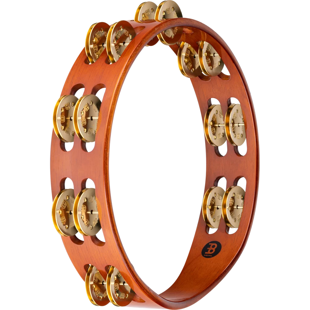 Meinl 10" Wood Tambourine, Dual Row Jingles - TA2B-AB