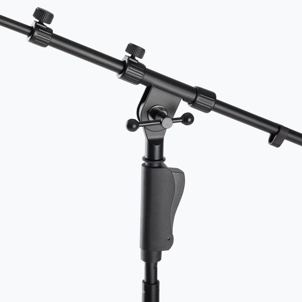 On-Stage One-Handed Boom Microphone Stand with Tripod Base