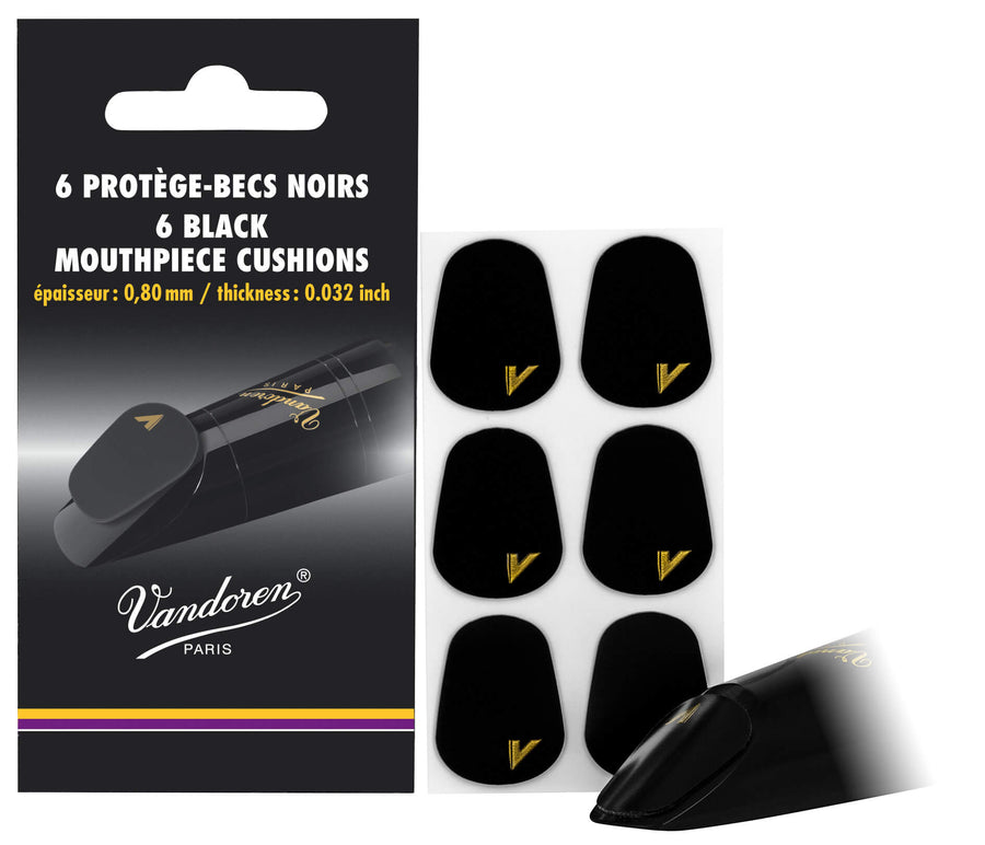 Vandoren Mouthpiece Cushions - Black 0.80 mm