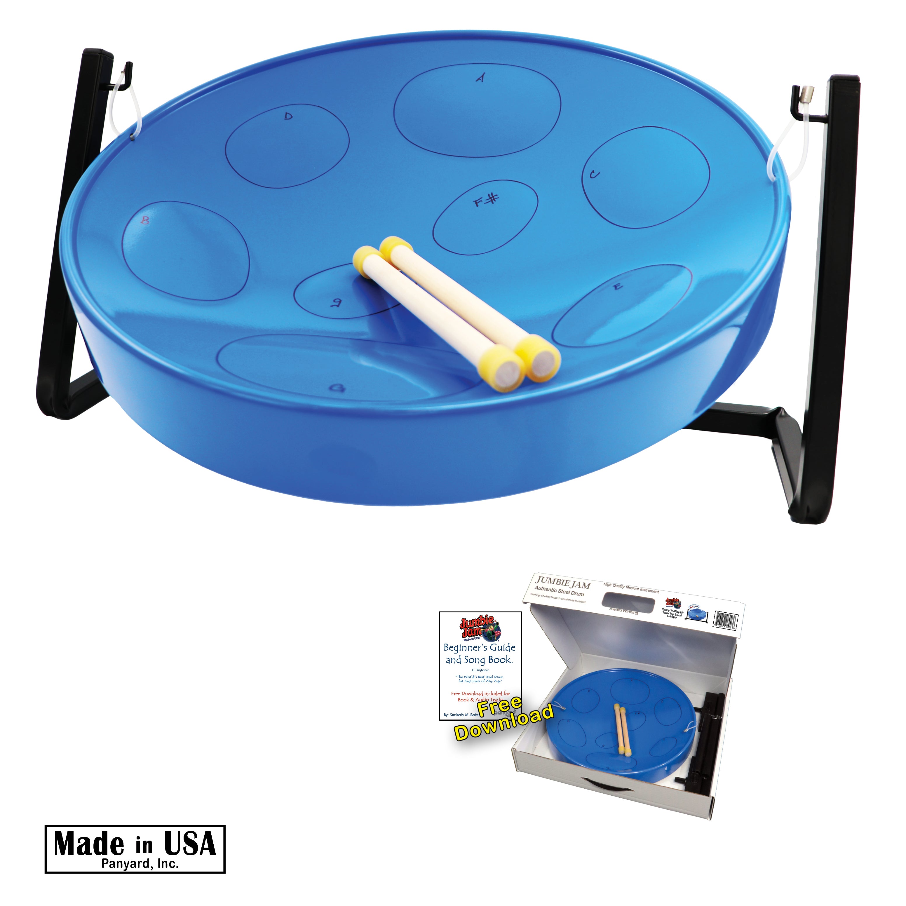 Jumbie Jam Steel Drum Kit - Table Top Stand