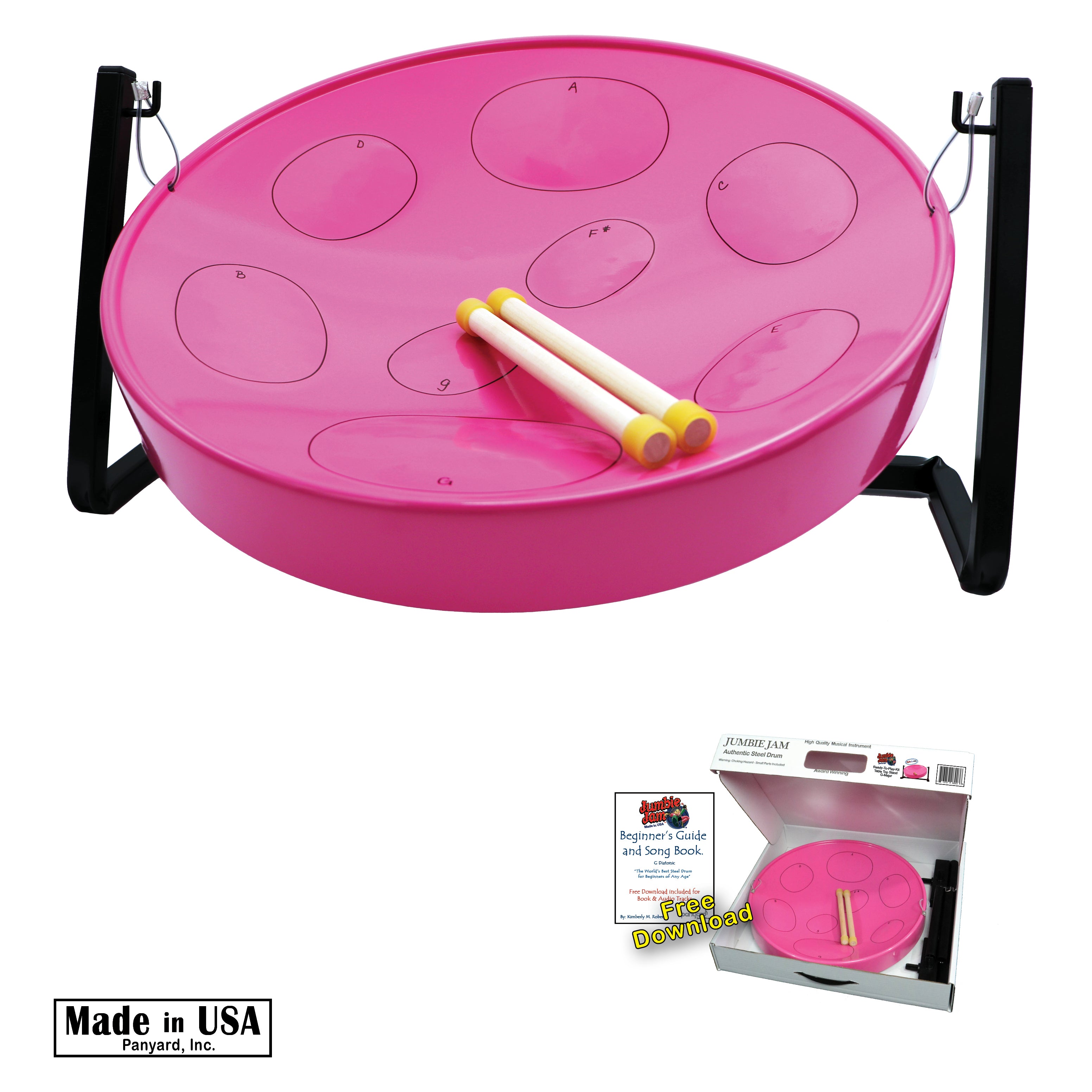 Jumbie Jam Steel Drum Kit - Table Top Stand