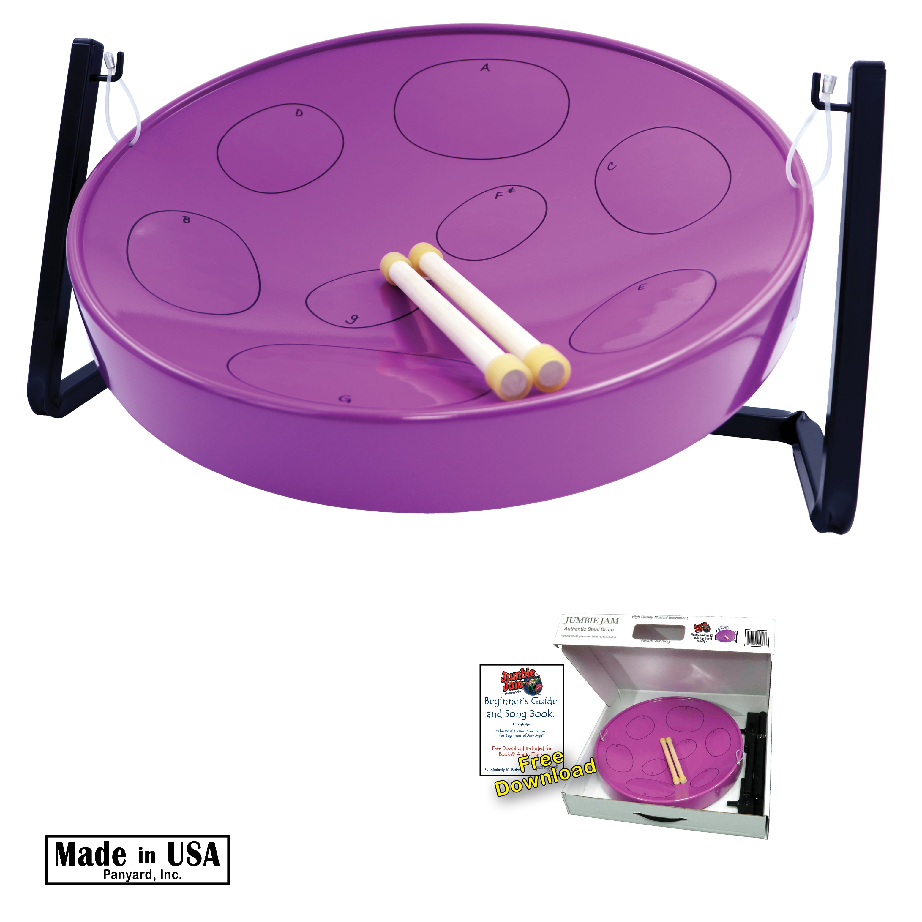 Jumbie Jam Steel Drum Kit - Table Top Stand