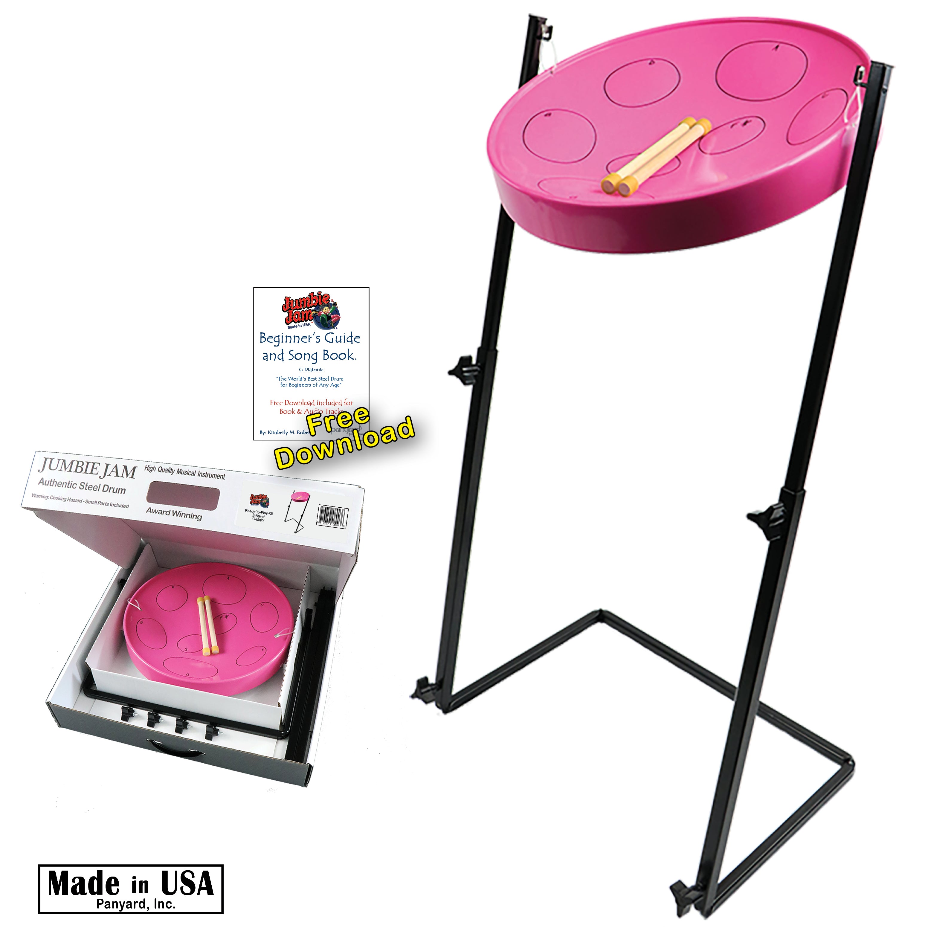 Jumbie Jam Steel Drum Kit - Metal Z-Floor Stand