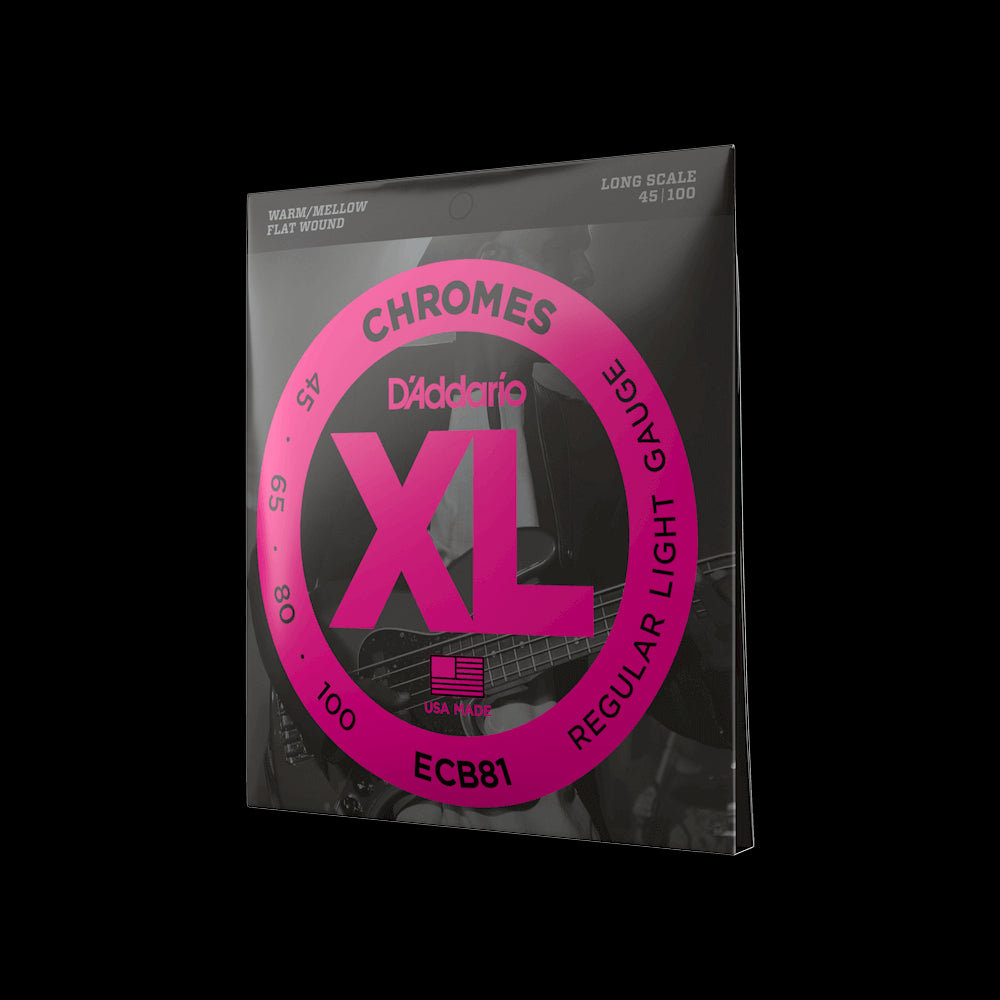 D'Addario XL Chromes 45-100 Regular Light Long Scale Bass Strings