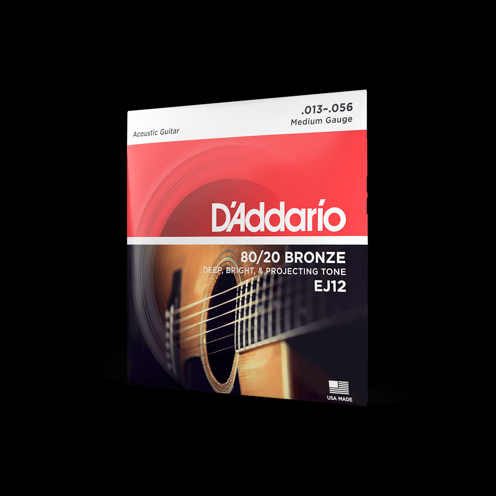 D'Addario 80/20 Bronze 13-56 Medium Acoustic Guitar Strings