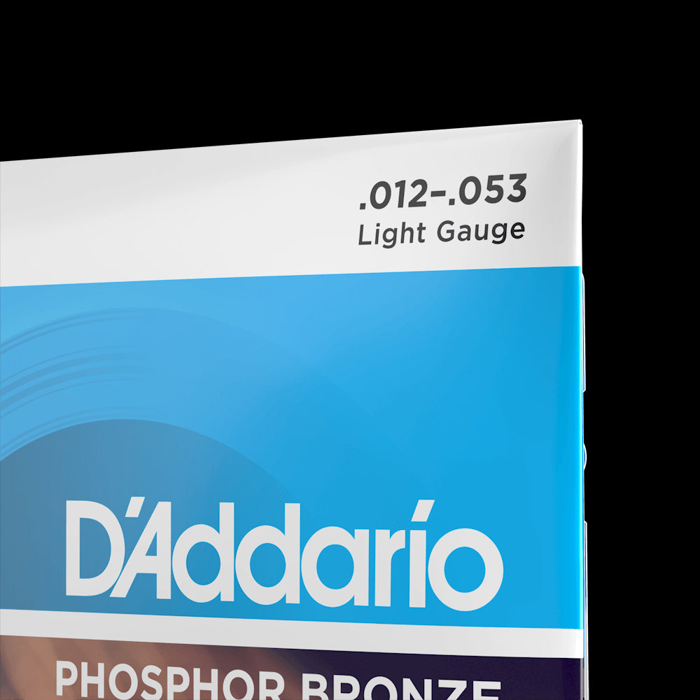 D'Addario Phosphor Bronze 12-53 Light Acoustic Guitar Strings