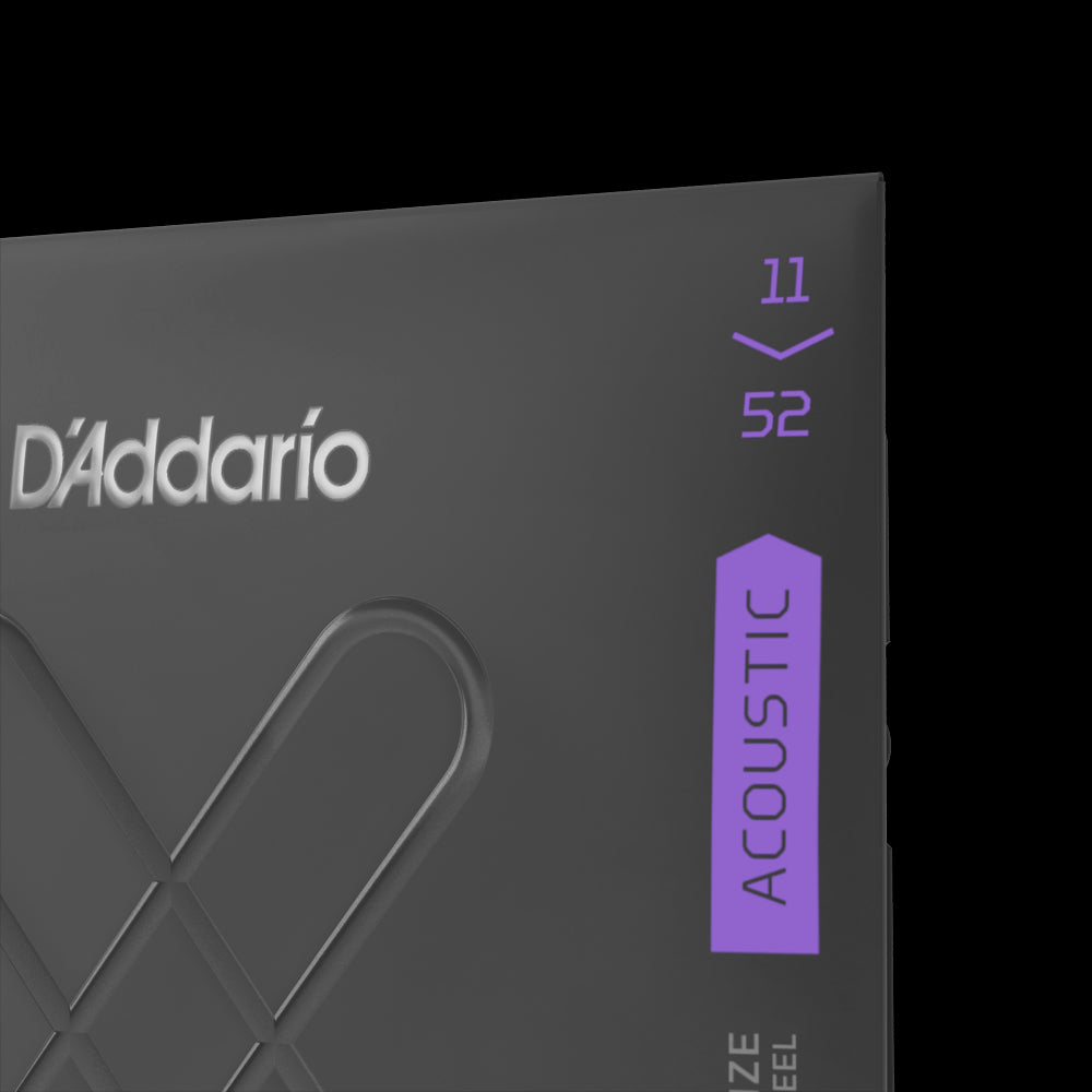 D'Addario 11-52 Custom Light Coated Acoustic Guitar Strings