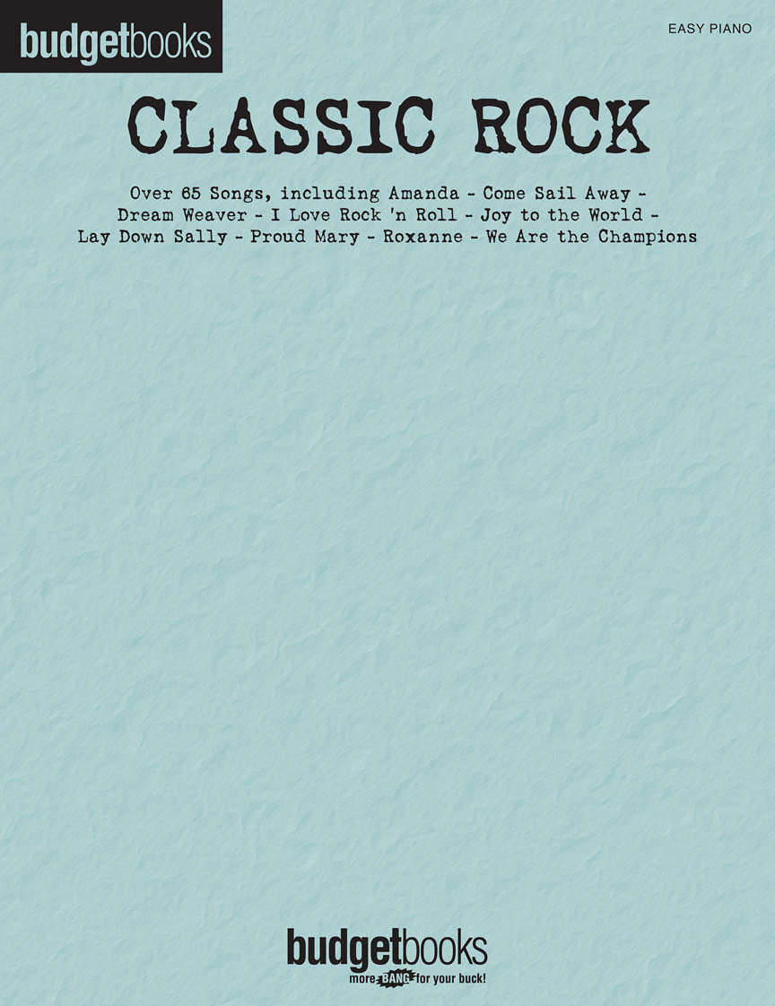 Classic Rock: Budget Books (Easy Piano)