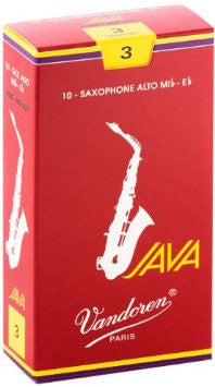 Vandoren Java Red Alto Sax Reeds (Box of 10)