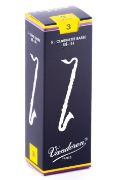 Vandoren Traditional Bass Clarinet Reeds (box of 5)