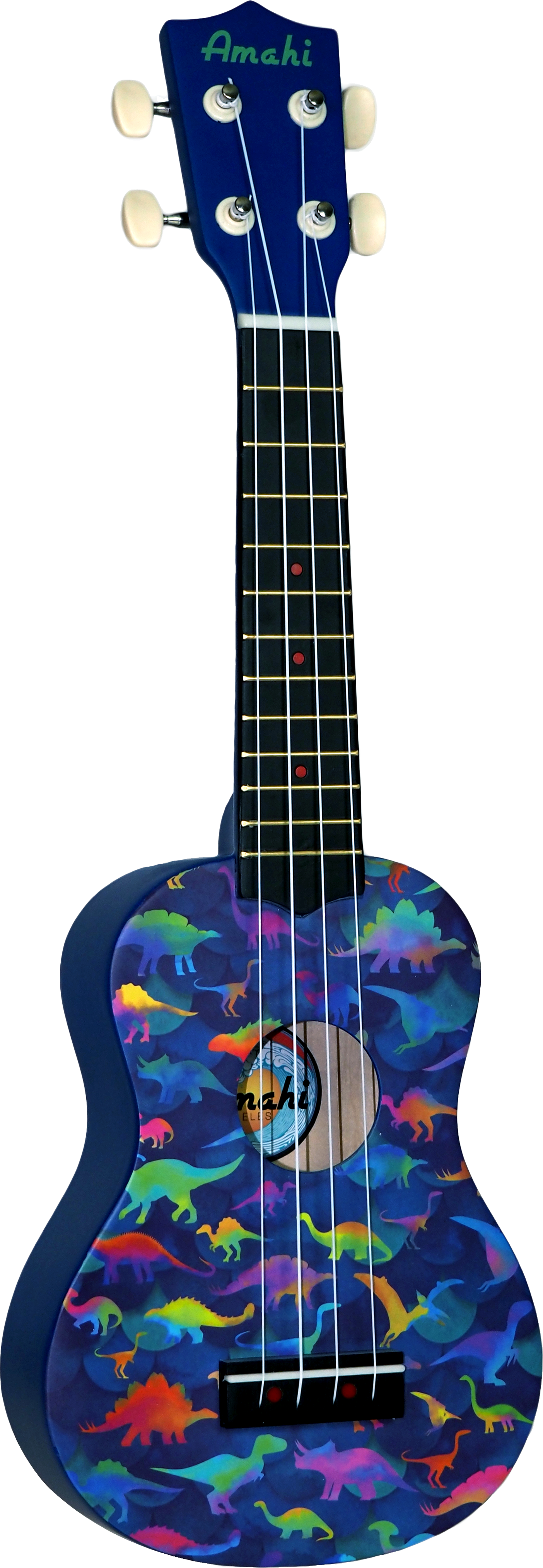 Amahi DDUK19 Wavy Dinosaur Soprano Ukulele