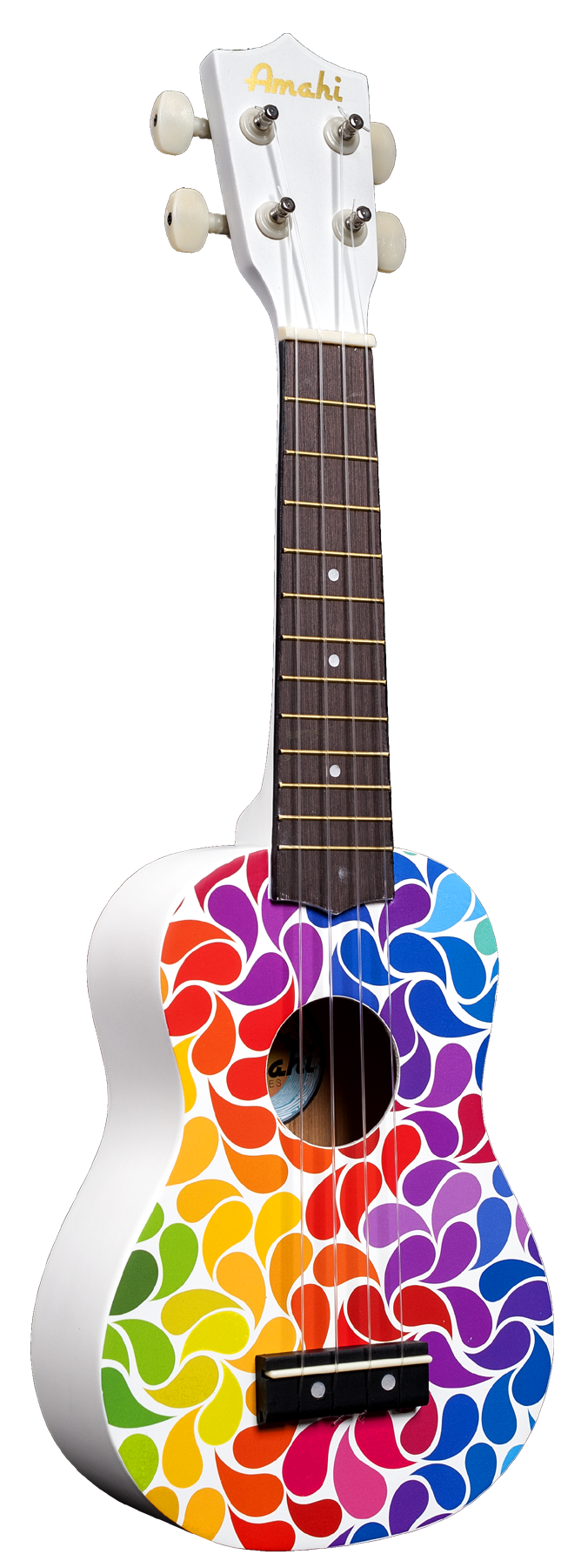 Amahi DDUK3 Rainbow Flower Soprano Ukulele