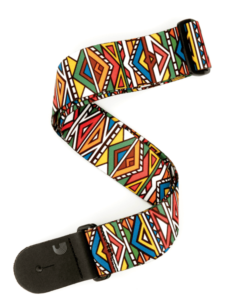 D’Addario Guitar Strap: Polyester - Ndebele