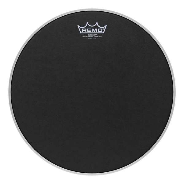 Remo Emperor Black Suede Crimplock Marching Tenor Head